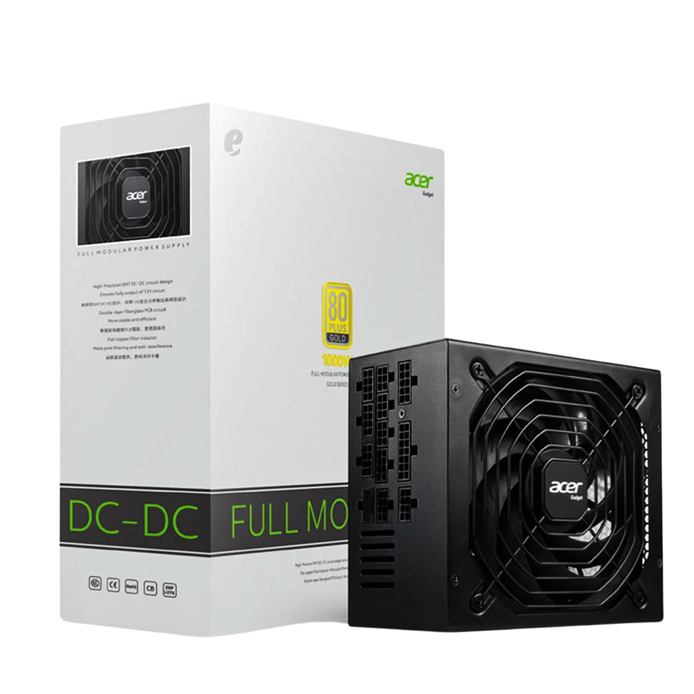 Alimentation Gaming acer 1000w black gold