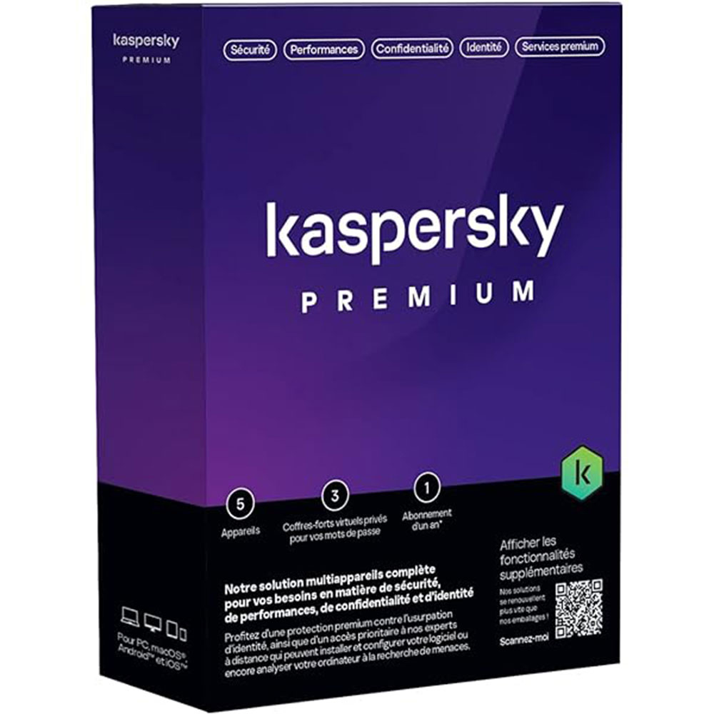 ANTIVIRUS KASPERSKY PREMIUM --- 5 PC--- SLIM V.Fr VPN