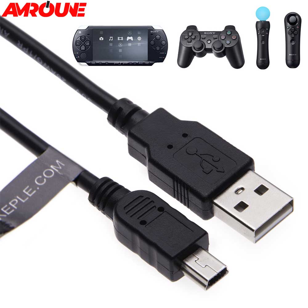 CABLE USB MP4 1.8M pour Manette Playstation PS3