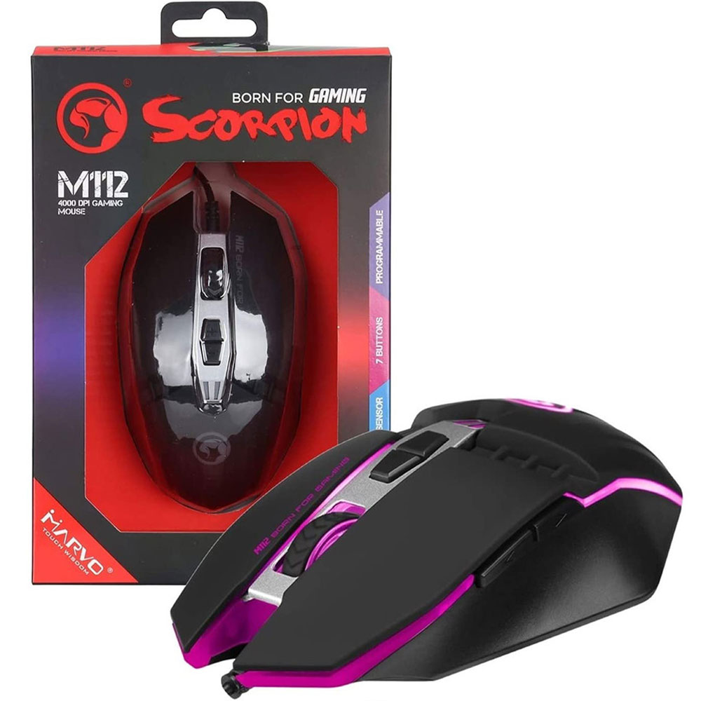 Souris MARVO Scorpion M112 Programable Gaming (Im)