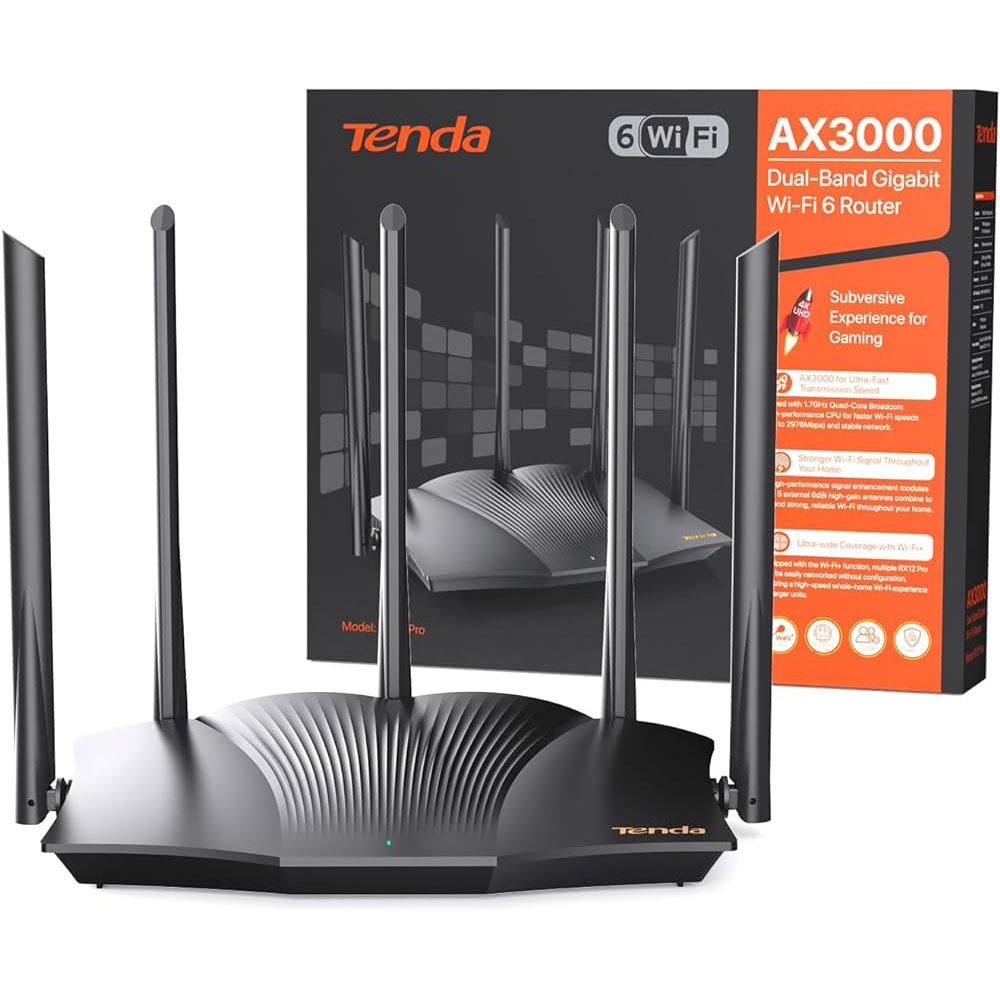 ROUTEUR TENDA TX12 PRO AX3000 DUAL BAND GIGABIT WIFI 6