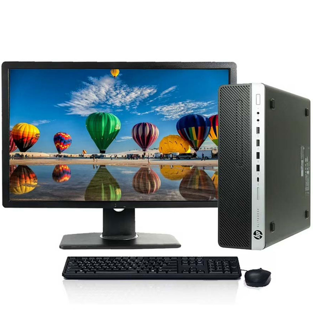 PC DE BUREAU HP PRODESK 600 G3 I3-7100/DDR4 4G/HDD 500G/DVD RW/ECRAN HP 20" /clavier +souris originale