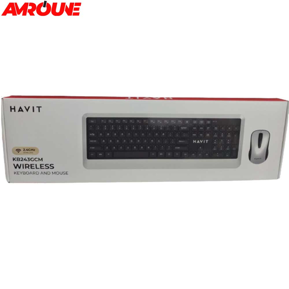 CLAVIER SOURIS SANS FIL HAVIT 243