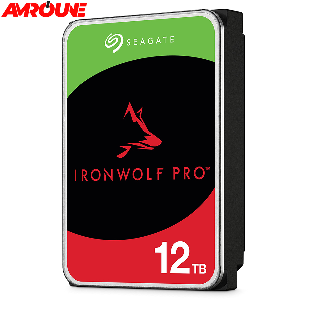 Disque dur Seagate IronWolf Pro 12 To, NAS HDD – CMR 3,5 pouces SATA 6 Gbit/s, 256 Mo de mémoire cache, pour NAS RAID, services de récupération des données Rescue