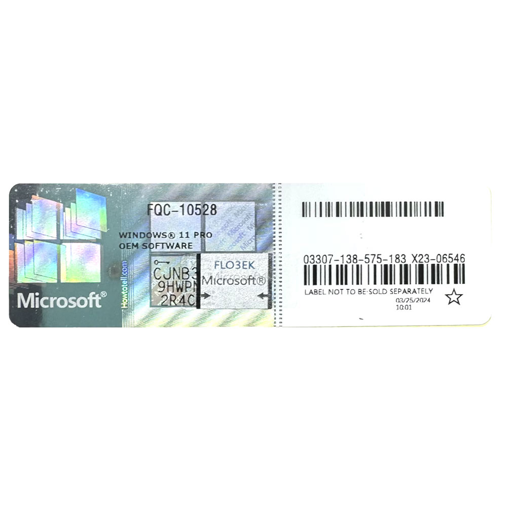 Licence Windows11 Professional 32/64Bits