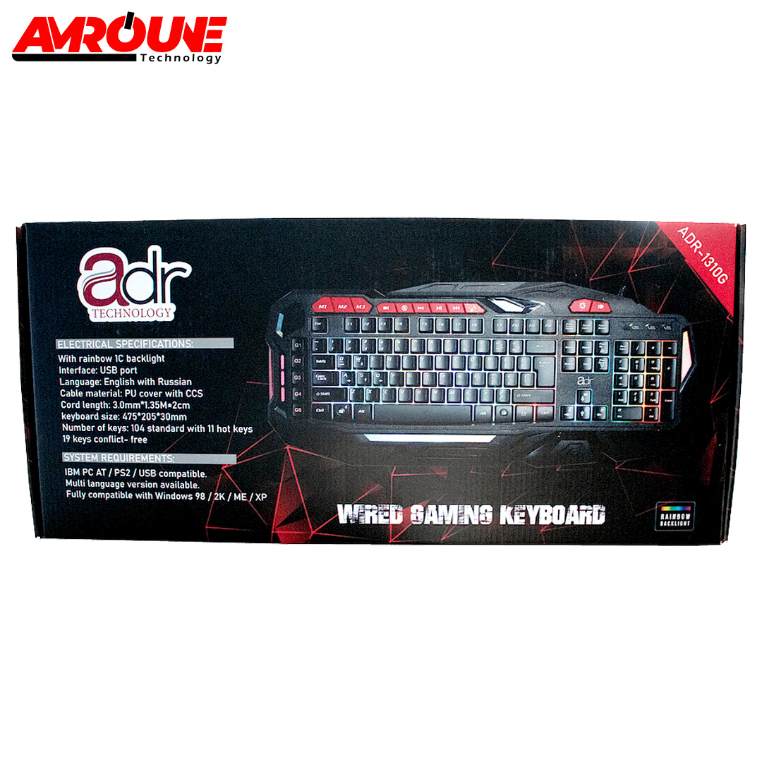 CLAVIER ADR GAMER RGB 1310G