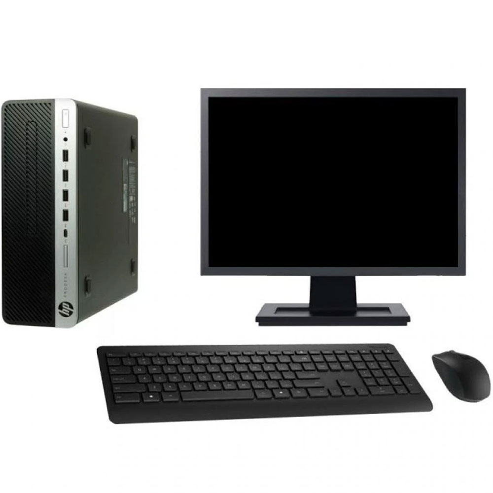 PC DE BUREAU HP PRODESK 600 G3 I3-6100/DDR4 4G/hdd 500g/DVD RW/ECRAN HP 21.5" /clavier +souris originale