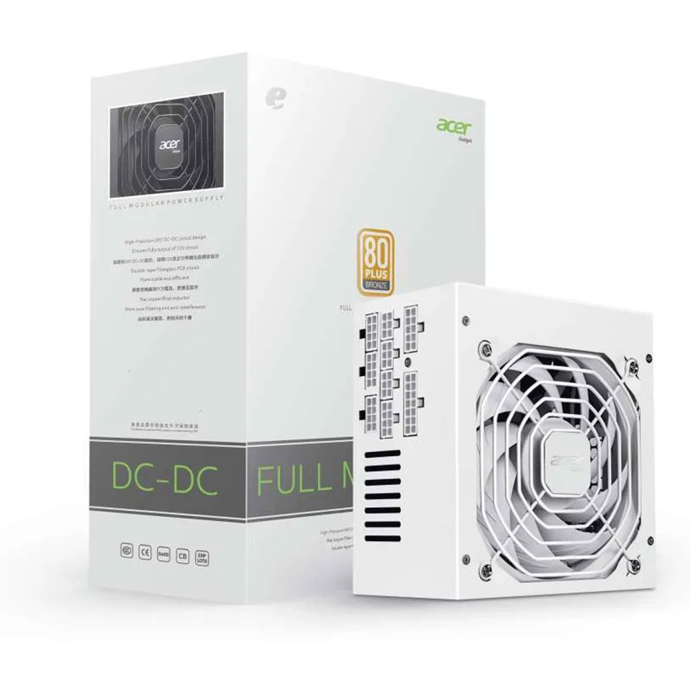 Alimentation Gaming acer 650w white bronze