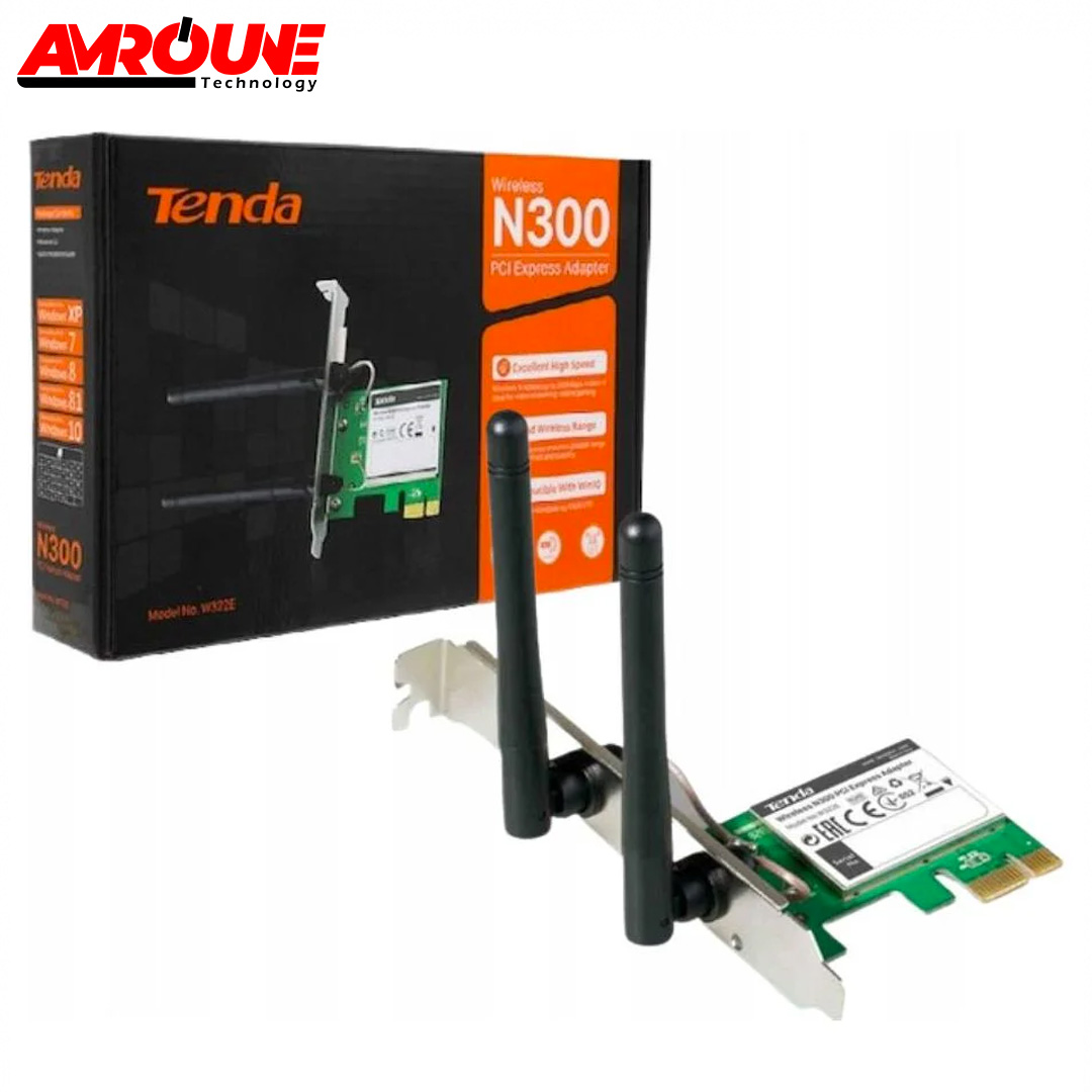 Carte réseau Tenda PCI Express300M Wireless N300 W322E