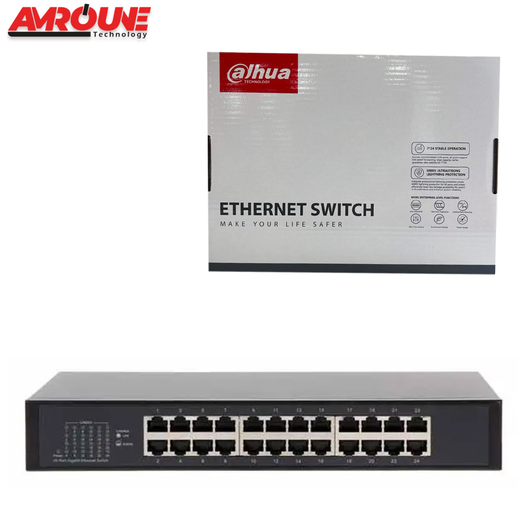 SWITCH DAHUA PFS3024-24GT 24-Port Gigabit Switch (Unmanaged)