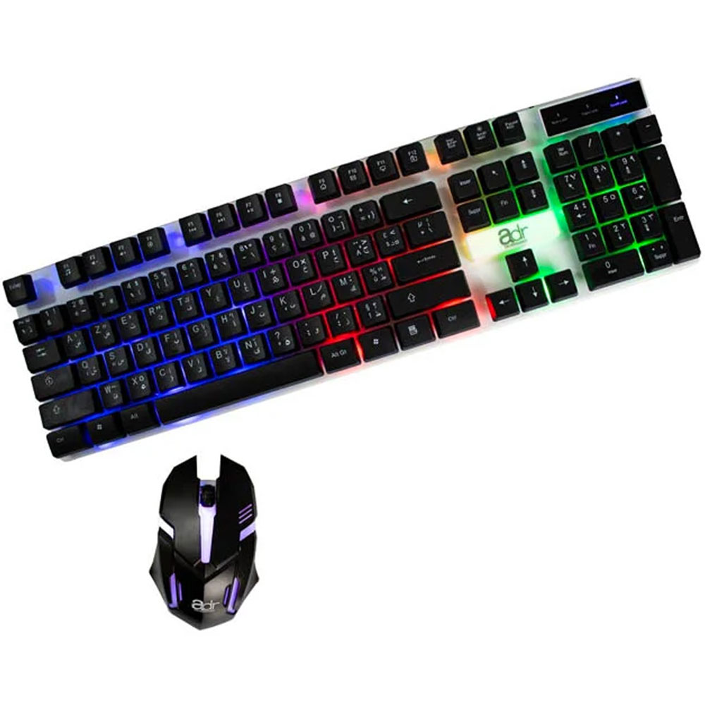 COMBO CLAVIER+SOURIS GAMING RGB ADR 1205