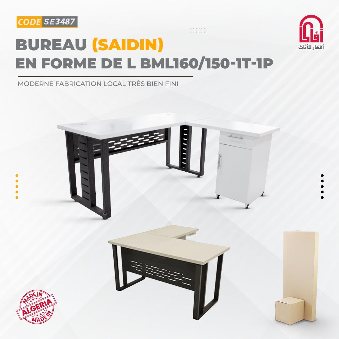 Bureau Melamine SAIDIN (L160.150/H75/P70cm)