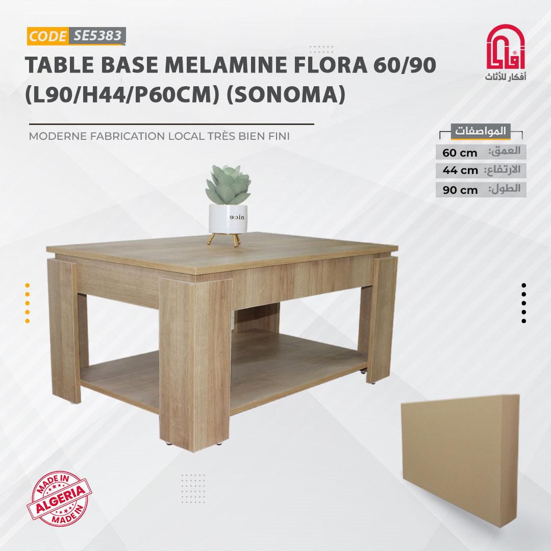 Table Base Melamine FLORA 90/60 (L90/H44/P60cm)