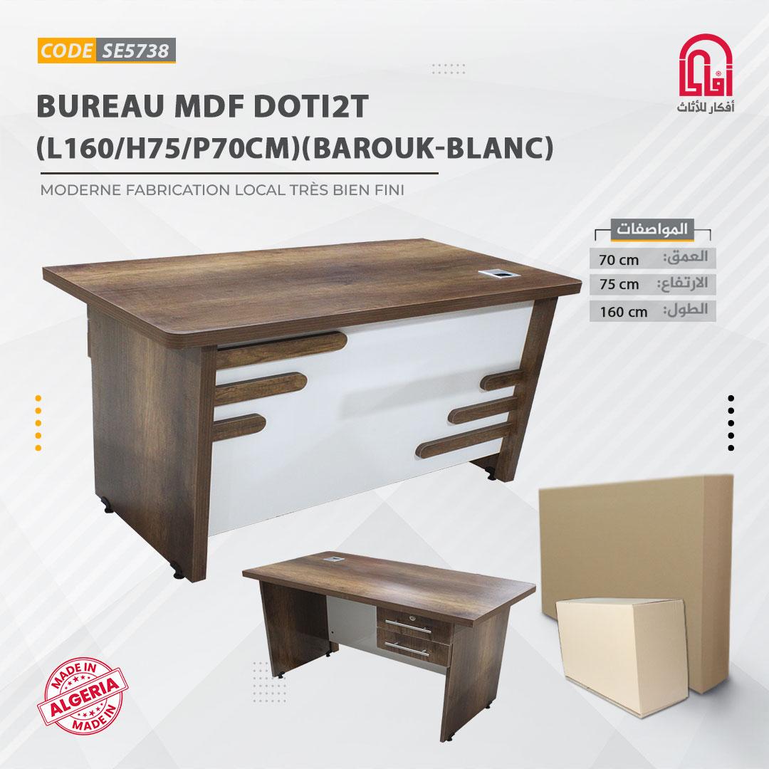 Bureau MDF DOTI2T (L160/H75/P70cm)