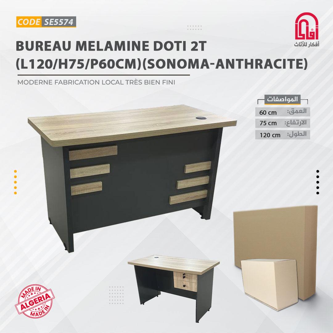 Bureau Melamine DOTI2T (L120/H75/P60cm)