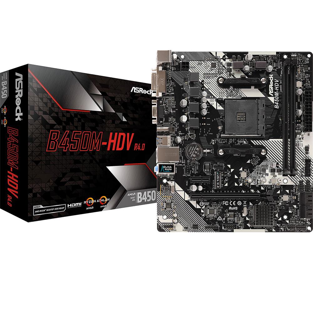 CARTE MERE ASRocK B450M-HDV R4.0 AMD AM4