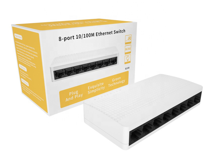 Switch Tenda 8-port 10/100M Fast Ethernet Desktop S108