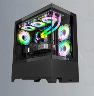 BOITIER NOX INFINITY BLACK 6 FAN 12mm ARGB