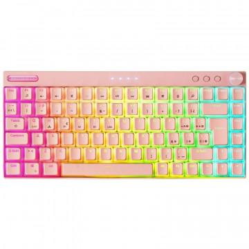 CLAVIER MARS GAMING MK-CLOUD PINK