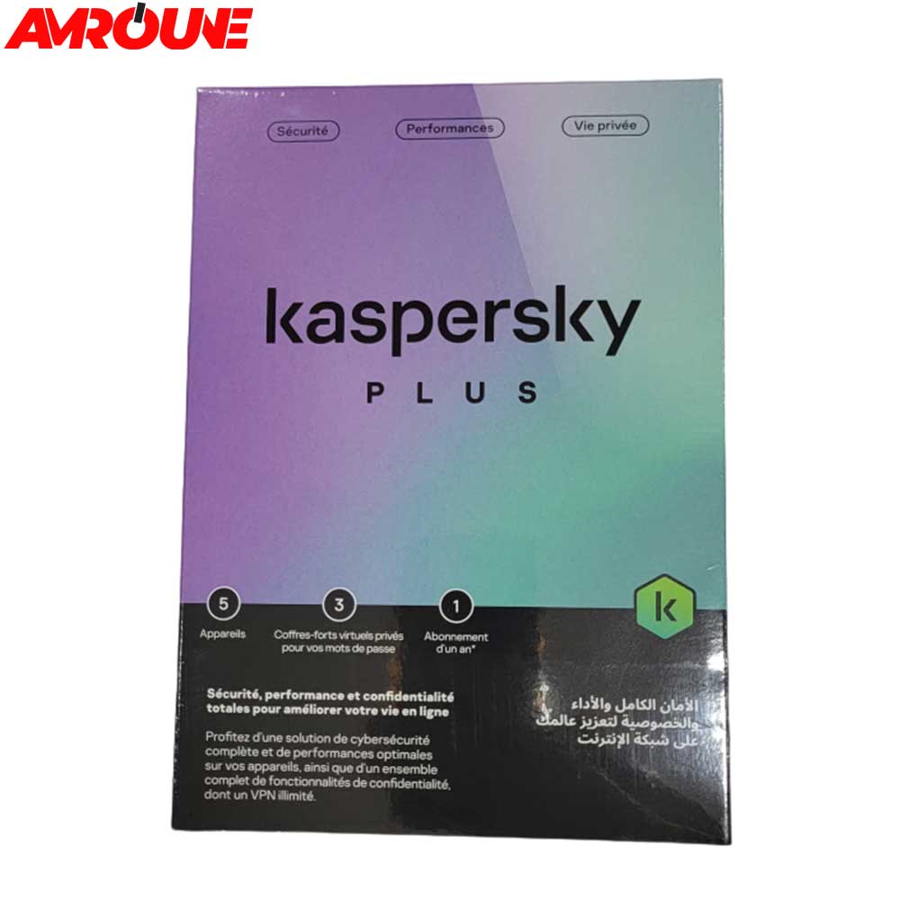 Kaspersky Internet serurity Plus Vpn Illimité 5postes