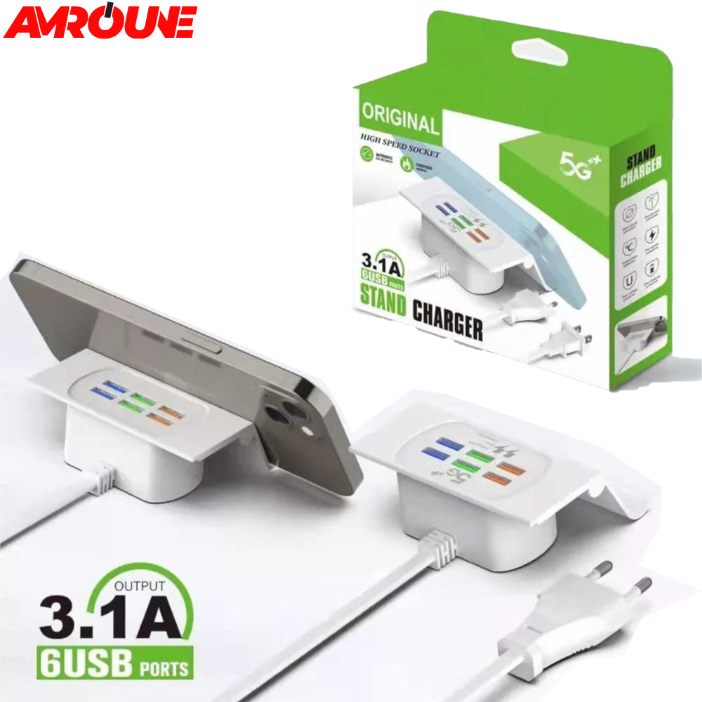 CHARGEUR A/ PRISE USB 6 Sorties