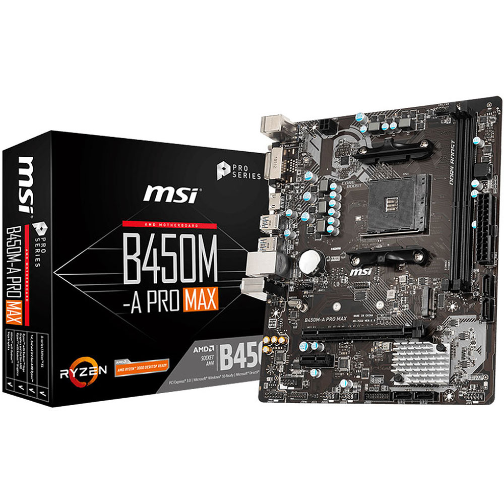 CARTE MERE MSI AMD SOCKET AM4 B450 A-PRO MAX ATX DDR4 VGA INT