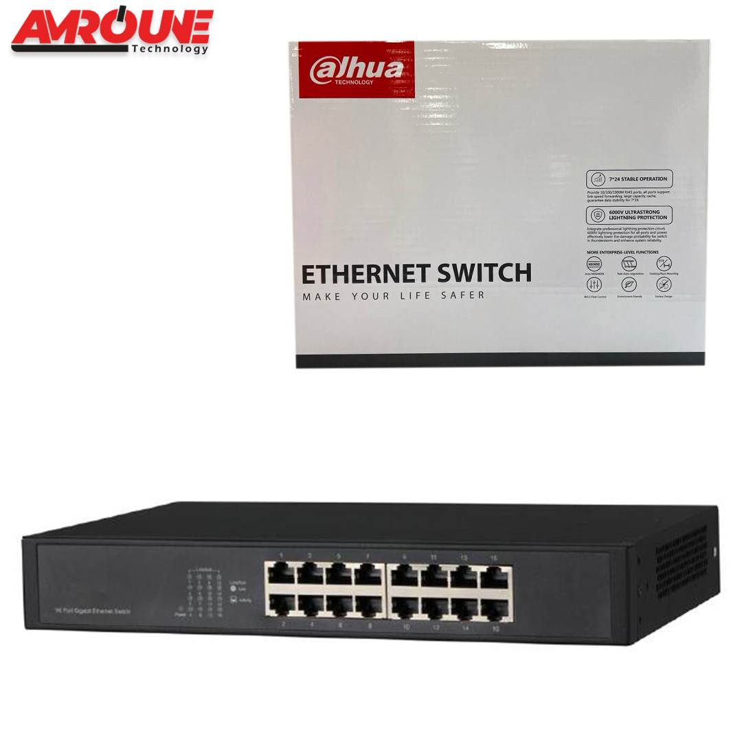 SWITCH DAHUA PFS3016-16GT 16-Port Gigabit Switch (Unmanaged)