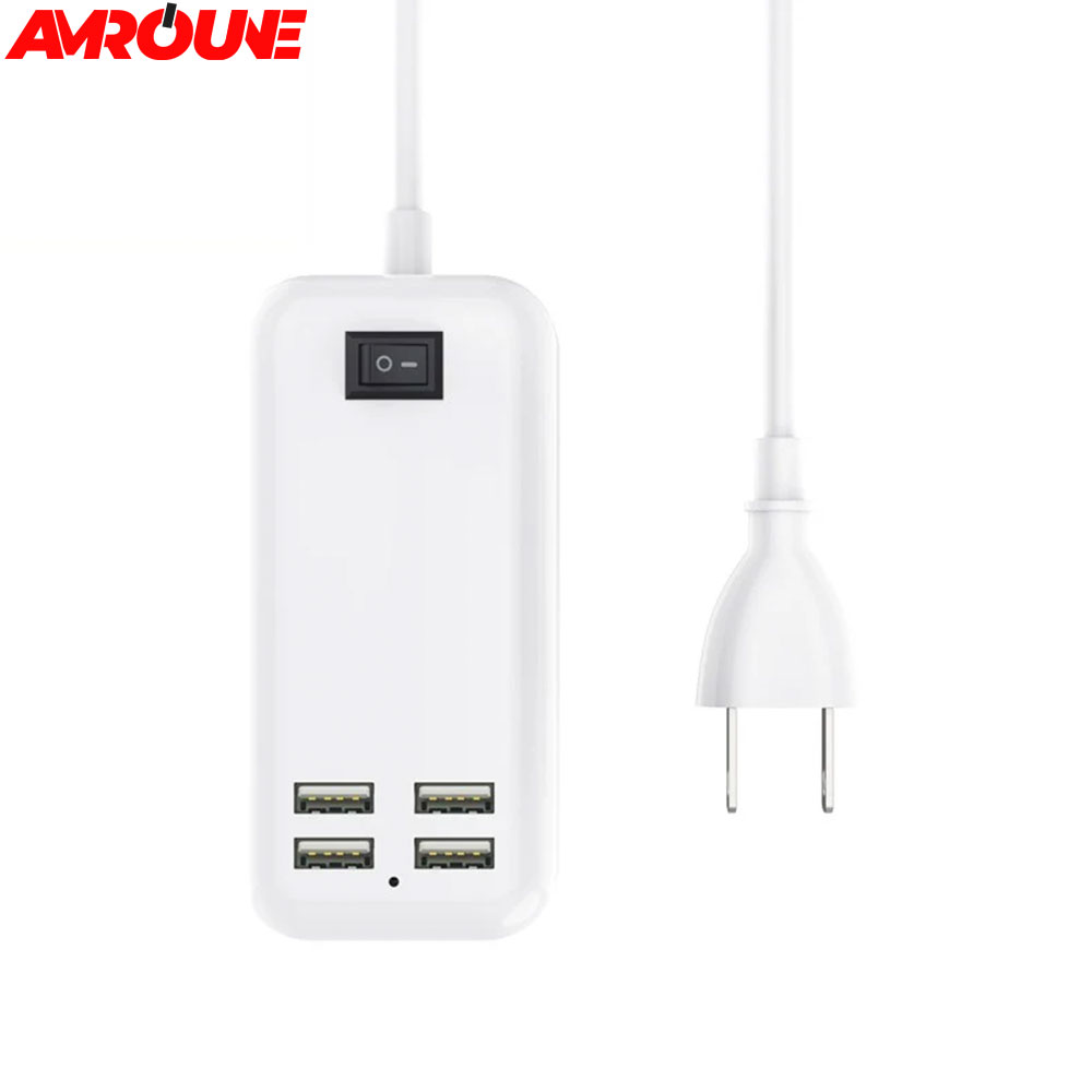 CHARGEUR A/ INTRUPTEUR PRISE Filter USB 4 Sorties (Im)