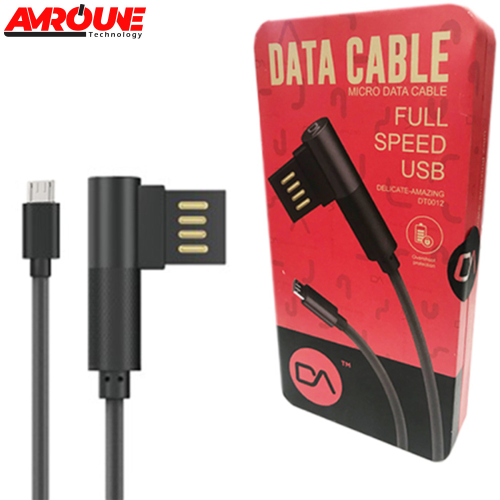 Cable MARVO DA DT0012MGY 90° Android micro Box Métal (Im)