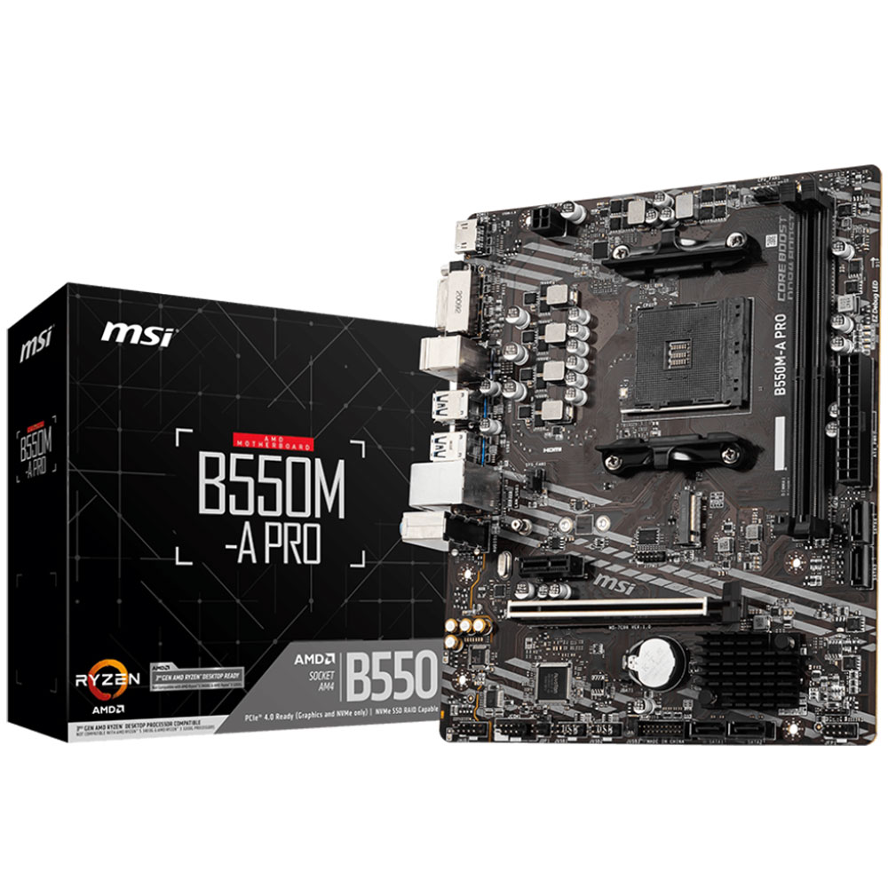 CARTE MERE MSI AMD SOCKET AM4 CHIPSET B550M A PRO