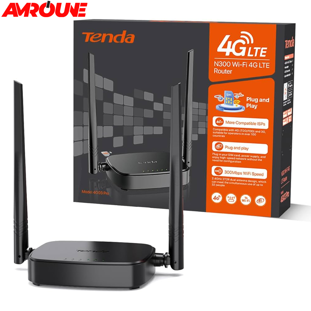 ROUTER TENDA 4G03 Pro N300 Wi-Fi 4G LTE 300MBPS