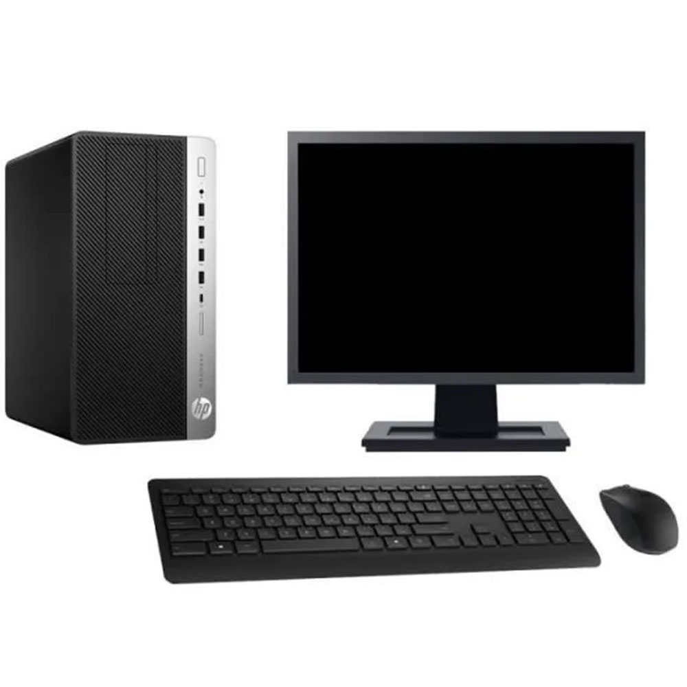 PC DE BUREAU HP PRODESK 600 G3 I3-6100/DDR4 4G/HDD 500G/DVD RW/ECRAN HP 20" /clavier +souris originale