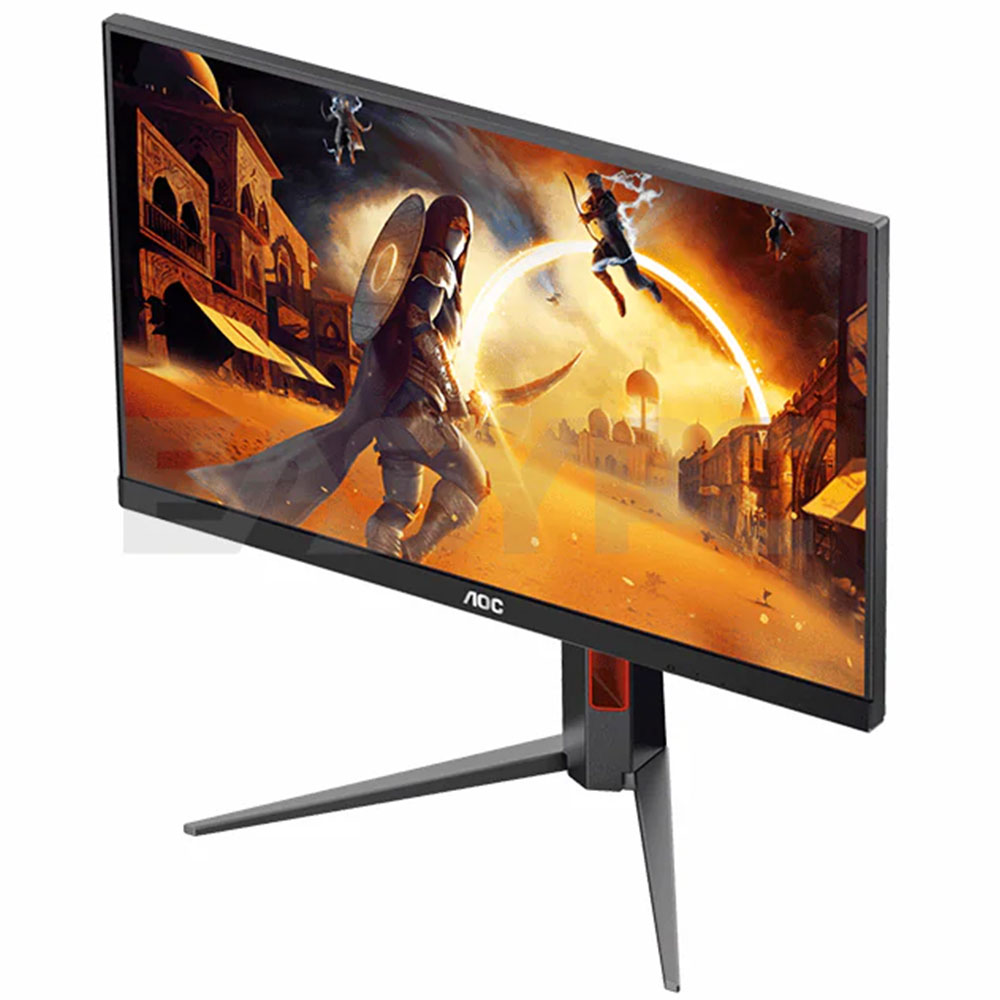 Ecran AOC 27" 27G4 Full HD 1080p - 1920 x 1080 pixels - 1 ms (gris à gris) - 16/9 - Dalle IPS - 180 Hz - HDR10 - Adaptive Sync / G-SYNC Compatible - DisplayPort/HDMI - Pivot - Noir