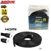 Cable HDMI Vnzane ( Certifié ) 10M FLAT V1.4 CCS Black (Model VN-H602) (Im)