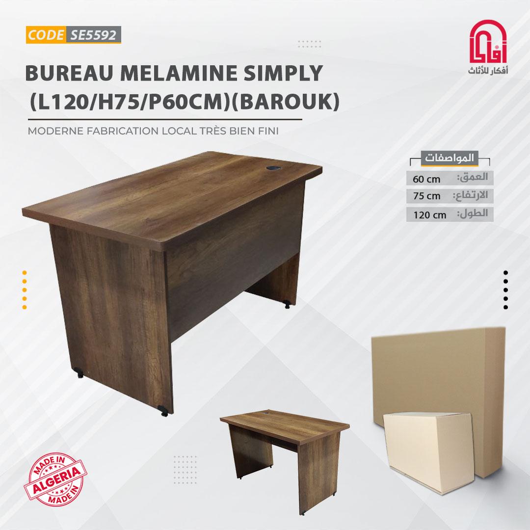 Bureau Melamine SIMPLY (L120/H75/P65cm)