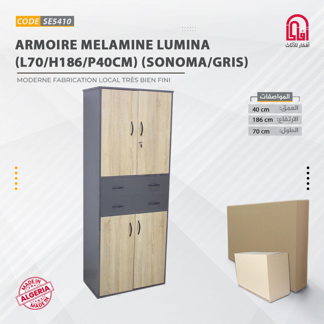 Armoire Melamine LUMINA  (L70/H186/P40cm)